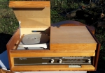 starožitný rádio-gramofón Opereta