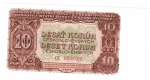 Bankovka 10 (desať) korún československých 1953