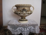 Starožitná švédska váza majolika z r. 1880 - Rörstrand