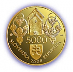 Predám zlatú mincu Mojmír II v hodnote 5000.-sk