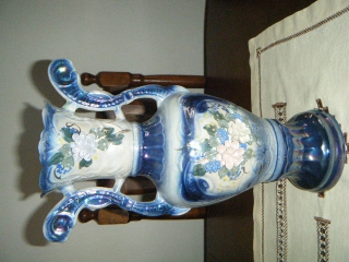 Keramická váza modrá