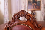 Pohodlné židle z 19. století. Masivní dub. 6KS
