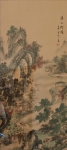 Čínské párové obrazy. Malba na hedvábí. Signované