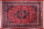 Perský koberec Meshed. Certifikát. 355 x 250 cm. Signovaný