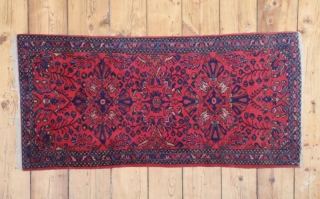 Perský, ručně vázaný koberec Hamedan, 184x82 cm