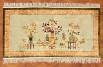 Čínský hedvábný koberec. Obrazový. 212 x 125cm