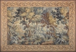Gobelín/tapiserie - pohled z lesa na hrad