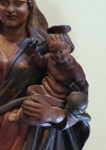 Vítězná madona. Terakotová socha v barokním stylu
