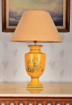 Velká stolní lampa s jemnou malobou