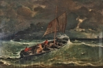 Rozbouřené moře - Eugene Wolters 1889