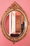Dřevěné zrcadlo Ludvík XV. Zlacené