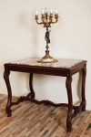 Dubový stolek s mramorovou deskou Ludvík XIII.