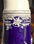Tyrolský pivní korbel. Značený Gerz