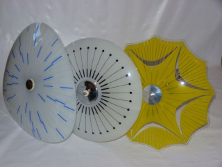 Dizajnové tanierové lustre - 60. roky