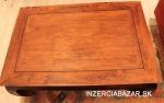 Teakový konferenčný stolík, kuchynský stôl drevo palisander - INDIA, stoličky