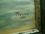 obraz s roku 1958 ktory namaloval znamy maliar F. Weiss