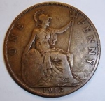 Predam mincu one penny s roku 1913