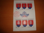 Predám známky Štátny znak a  A. Dubček