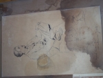 Perokresba od Forgách Farkas Rózsi r. 1921, nálezový stav, podpísaný